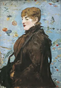 1881 Prints: MANET, douard (1832-1883). Portrait de Mry Laurent (The Autumn)