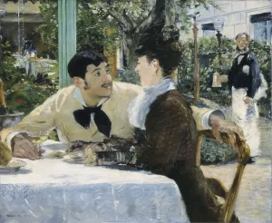 Restaurant Prints: MANET, douard (1832-1883). At Pre Lathuille
