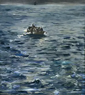1874 Prints: MANET, edouard (1832-1883). The Escape of Henri de Rochefort (L'evasion de Rochefort)