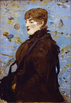 1881 Prints: MANET, edouard (1832-1883). Portrait de Mery Laurent (The Autumn)