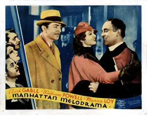 Priest Prints: MANHATTAN MELODRAMA, from left, William Powell, Myrna Loy, Leo Carrillo, 1934