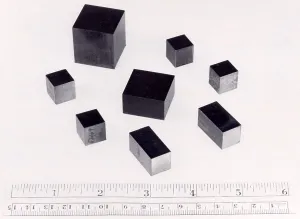 Images Dated 24th March 2008: The Manhattan Project, file photo of cubes of processed uranium, ca. 1940s