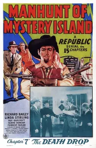 Pirate Prints: MANHUNT OF MYSTERY ISLAND, US poster art