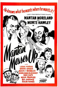 Dance Prints: MANTAN MESSES UP, US poster, top from left: Monte Hawley