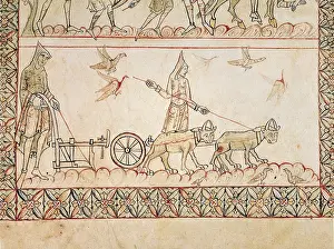 Miniatures Prints: Manuscript 'De Civitate Dei' of 11th c