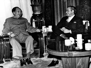 Meeting Prints: Mao Tse-Tung meeting with Pakistan's Prime Minister of External Affairs Zulfikar Ali Bhutto
