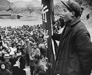 Lcgr1411 Prints: Mao Zedong, leader of China's Communists