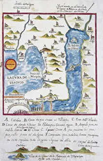 Tenochtitlan Prints: Map of the archbishopric of Mexico (1767)