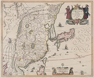 China Prints: Map of China 1638, by Dutch cartographer Jan Jansson