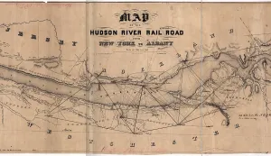 September Prints: Map of the Hudson River Railroad. 1848