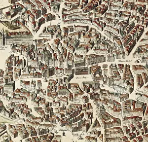 Comunidad De Prints: Map of Madrid by F. de Witt, 1635
