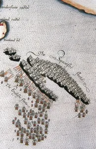 Adams Prints: Detail of map No.6 by Robert Adams