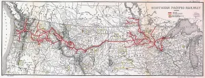 April Prints: Map of the Northern Pacific Railway 1900