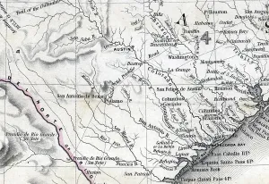 Alamo Prints: Map of the Republic of Texas and the countries adjacent