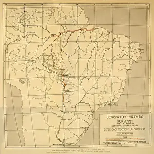 Land Prints: Map of the Roosevelt-Rondon Scientific Expedition of the American Museum of Natural History