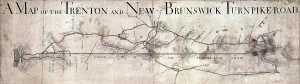 September Prints: A Map of the Trenton and New Brunswick Turnpike-road. ca. 1800
