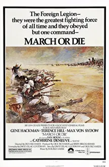 1977 Movies Prints: MARCH OR DIE, US poster art, 1977