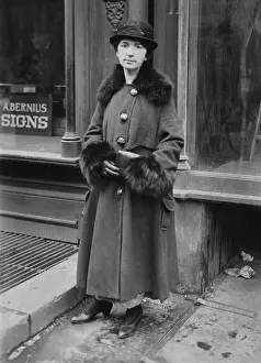Brooklyn Prints: Margaret Sanger outside her birth control clinic in Brownsville, Brooklyn, Oct. 27, 1916