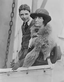 Morality Prints: Margaret Sanger traveling to Japan with her younger son Grant Sanger in 1922