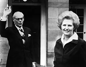 Dennis Prints: Margaret Thatcher (right), and her husband