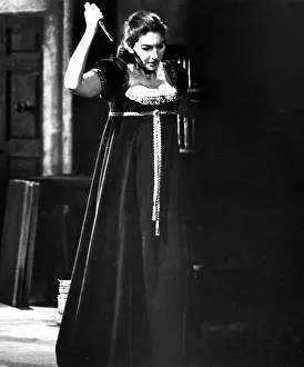 Knife Prints: Maria Callas in Tosca, at the Royal Opera House in Covent Garden