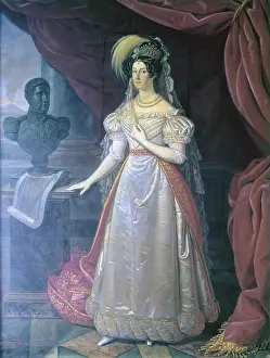 Bodice Prints: Maria Cristina of Savoy, wife of Ferdinand II of Bourbon (Maria Cristina di Savoia moglie di Ferdinando II di Borbone)