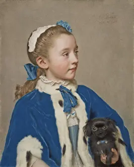 Switzerland Prints: Maria Frederike van Reede-Athlone at Seven Years of Age