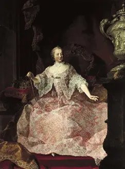 Absolutism Prints: Maria Theresa (1717-1780). Empress of Austria (1740) of the House of Habsburg