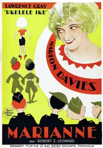 Marion Prints: MARIANNE, right: Marion Davies on Swedish poster art, 1929
