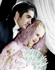 Tulle Prints: MARIE ANTOINETTE, from left: Tyrone Power, Norma Shearer, 1938