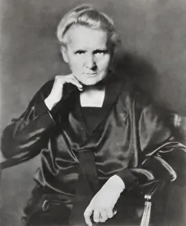 Physicists Prints: Marie Curie, Polish-born French chemist and physicist, in 1929 photo by Blanche de Lorier