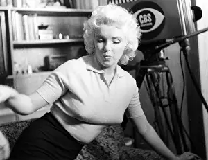 Tv Camera Prints: Marilyn Monroe, on set, 1955