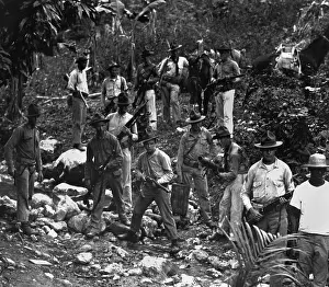 Patrol Prints: US Marines and a guide in search of bandits in 1919 during the US occupation of Haiti