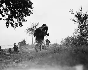 Invasions Prints: Marines move against the Japanese on Saipan