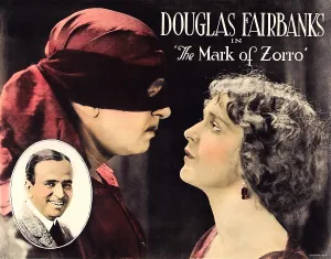 Douglas Prints: THE MARK OF ZORRO, inset and left: Douglas Fairbanks