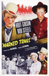2014 Prints: MARKED TRAILS, US poster, top from left: Hoot Gibson