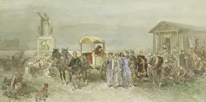 Cart Prints: Marketplace with Romans and Batavians