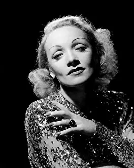 Cocktail Ring Prints: Marlene Dietrich, ca. early 1940s