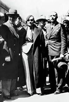 Story Masculine Look Prints: Marlene Dietrich and husband Rudolph Sieber in France