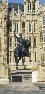 1860 Prints: MAROCHETTI, Carlo (1805-1868). Equestrian statue of Richard I the Lion-Hearted