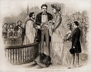 Wedding Dress Prints: Marriage of Captain Martin van Buren Bates to Anna Swan