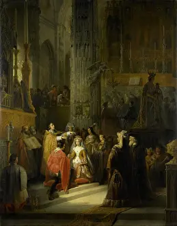 Clergy Prints: Marriage of Jacqueline, Countess of Hainaut (Jacoba of Bavaria)