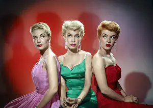 Nelson Prints: HOW TO MARRY A MILLIONAIRE, from left: Lori Nelson, Barbara Eden, Merry Anders, 1957-59