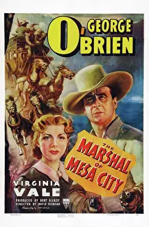 Guns Drawn Prints: THE MARSHAL OF MESA CITY, US poster art