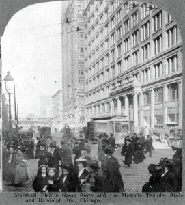 Images Dated 16th December 2008: Marshall Field's Great Store and the Masonic Temple