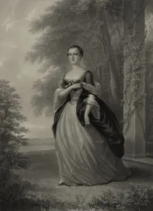 1750s Prints: Martha Dandridge Custis in 1757