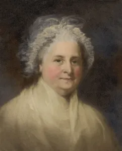 Lcgr1216 Prints: Martha Washington in 1796 portrait by Gilbert Stuart