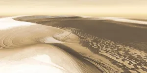 Astronomy Prints: Martian landscape image from NASA's Mars Odyssey Orbiter