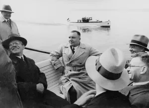 Right Wing Prints: Martin Bormann (center) on a sightseeing boat
