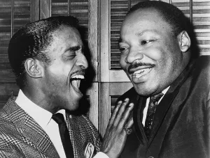 Sammy Prints: Martin Luther King (1929-1968) and entertainer Sammy Davis Jr